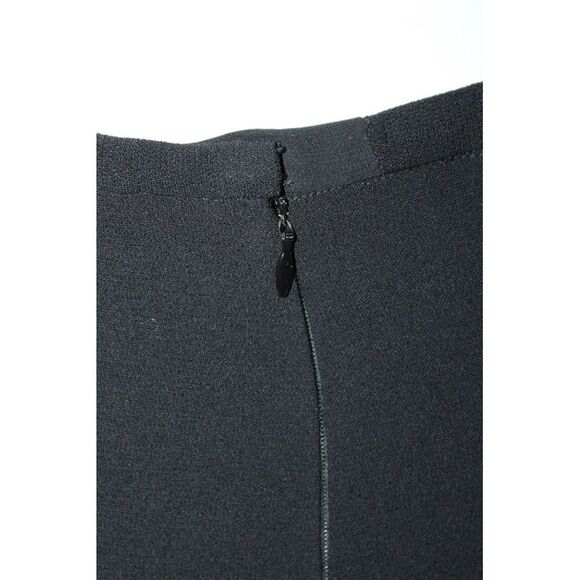 Serge & Real Womens Mid Rise Crop Straight Leg Pleated Pants Black Size 6 - Picture 4 of 5